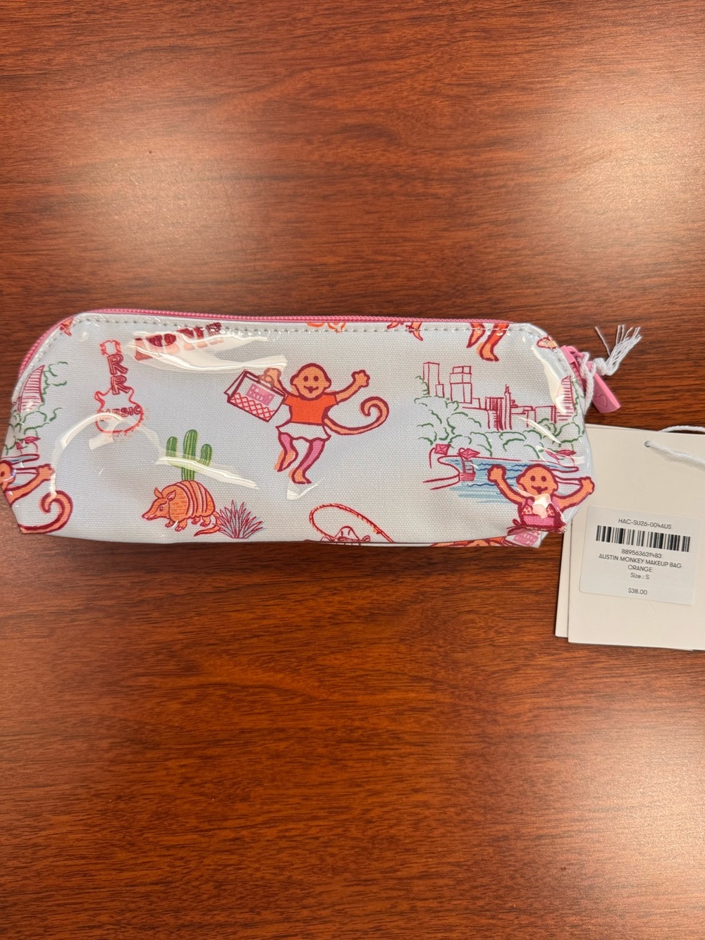 Roller Rabbit Austin Print Small Makeup Bag - Picture 2 of 6